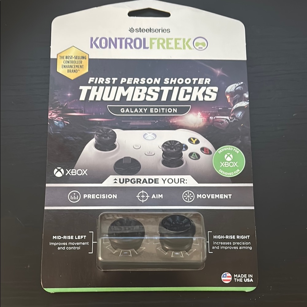NEW KontrolFreek Black Galaxy Thumbsticks for Xbox